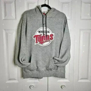 Nike Team Men's Center Swoosh Minnesota Twins Gray Hoodie XL